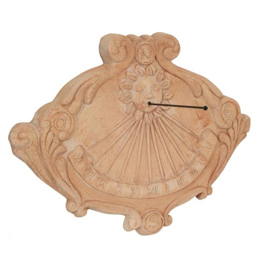 mediteranska slnecne hodiny rustikalna terakotova cervena klasicka nastenne dekoracie mrazuvzdorne talianske toskanske darcek zariadenie domacnosti.jpg